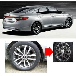 2011 2012 Azera(Grandeur) Carbon Wheels Mask Decal Sticker 17inches No.22 Trim - Foto 1 di 2