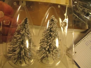 Lemax 44080 1994 Needle Pine set of 2 Trees, small,  Retired, Original Case - Picture 1 of 8