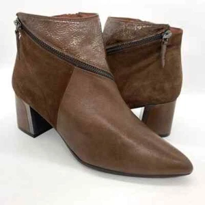 Hispanitas Alondra Bootie, Brown Leathers, Women Size 41 (9.5-10 US) $300 NEW - Picture 1 of 8