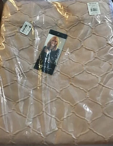 Trellis Matelass Blush Room Darkening Hidden Tab/Rod Pocket Panels- 50 in. W x - Picture 1 of 5