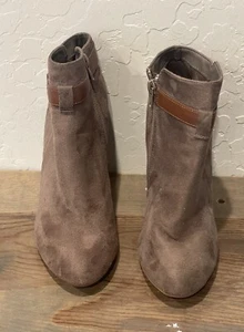 Bamboo Women’s Brown Suede High Heels 4” Ankle Side Zip Boots Size: 7.5 - Picture 1 of 8