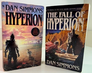 Dan Simmons 2 PB Lot Hyperion Cantos Fall of Hyperion, Sci-Fi Fantasy Series - Picture 1 of 13