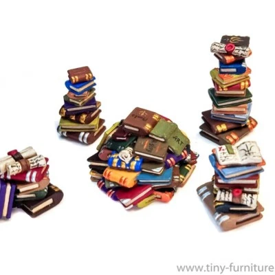28mm Book Stacks Dungeons & Dragons DnD D&D Village Furniture Library Scatter - Image 1 of 4