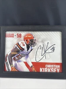 Cleveland Browns #58 CHRISTIAN KIRKSEY Signed 6x8 Framed Photo Football NFL - Picture 1 of 9