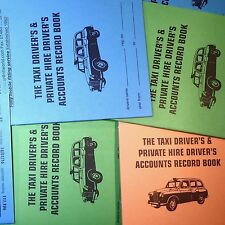 Taxi Hackney Carriage PH Minicab PRO DRIVER Weekly Accounts Record Book Tax HMRC