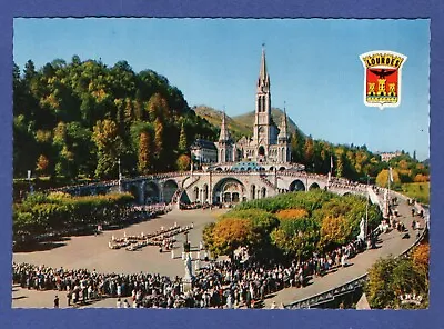 Ha * CPA / Carte Postale : Lourdes  ->  Basilique Notre-Dame-du-Rosaire • 1.38€