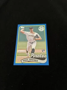 Aggiornamento 2024 Topps Paul Skenes Rookie 1989 Topps Blue #89US-46 Pirates RC SP - Foto 1 di 2