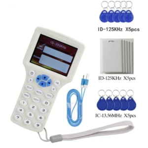 RFID NFC Card Copier Reader Writer duplicator English 10 Frequency Programmer  - Imagen 1 de 1