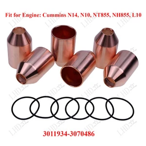 6 Stück Einspritzhülse 3070486 3011934 für Cummins Motor N14 N10 NT855 NH855 L10, - Bild 1 von 7