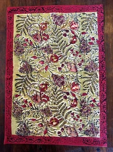 Couleur Nature by Bruno Lamy Winter Garden Red/Green Placemats 15 X 18 Set Of 6 - Picture 1 of 3