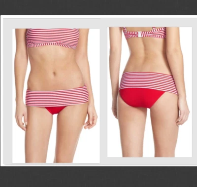 Parte inferior de bikini hipster a rayas Seafolly 'Riviera talla US 12 #U7 NUEVA CON ETIQUETAS Foto 1 de 4