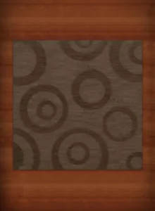 Brown Transitional Bubbles Rings Area Rug Circles DV5 - Picture 1 of 12