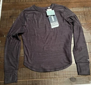 NEW Girls DSG Brand M Pure Black 365 Long Sleeve Tee F134 - Picture 1 of 3
