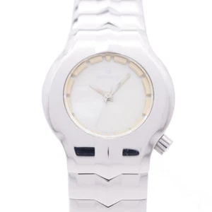 AUTHENTIC TAG HEUER WP131J Quartz Alter ego Wrist watch Beige/Silver 0766 - Picture 1 of 7
