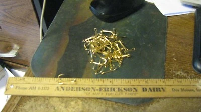 Gancho doble mostaza, dorado, talla 4, 50 ct, envío gratuito Foto 1 de 2