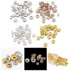 100pcs Sparkling Rhinestone Rondelles Spacer Beads for Unique For Jewelry