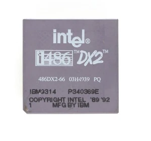 Processore Socket 1 - Intel 80486 DX2-66 - OEM IBM - 80486 - TESTATO - Foto 1 di 2