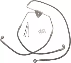 DS Braided Brake Line Kit Non-ABS Front +6" Harley Davidson #143681 - Picture 1 of 1