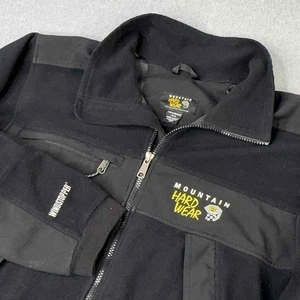 Chaqueta Mountain Hardwear Windstopper Gore Para Hombres Talla M Negra Cremallera Completa Vellón Senderismo - Imagen 1 de 11