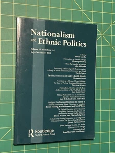 Nationalism and Ethnic Politics Volume 16 Numbers 3-4 July-December 2010 - Imagen 1 de 5