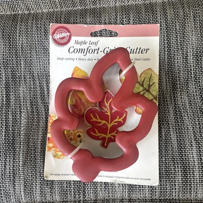 Cortador de galletas Wilton Maple Leaf Comfort Grip otoño hojas NUEVO Foto 1 de 2