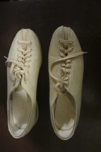 Vintage Hyde 9 Gray Right Hand Rightys Bowling Oxford Shoes - Picture 1 of 3