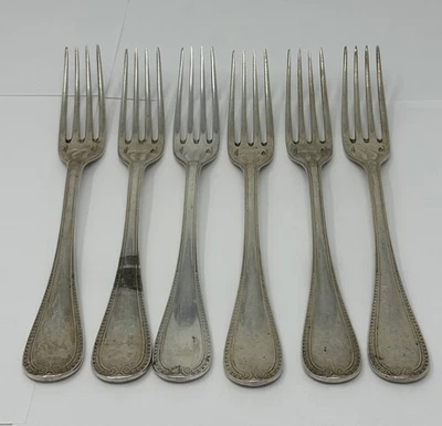 CHRISTOFLE France Sterling Silver MALMAISON 8 1/8" Dinner FORK Flatware NO MONO - Image 1 of 4