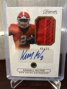 Kendall Milton 2024 Andenken Edition Rookie Georgia Jersey Patch Gem Auto #45/75 - Bild 1 von 3