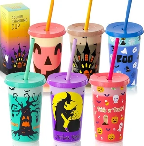 Halloween Color Changing Cups for Kids - 6pcs hallocolorcup, hallocolorcup - Picture 1 of 7