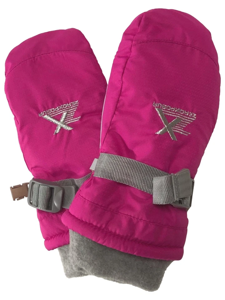 Розовые и серые варежки для снега и лыж Thinsulate для маленьких девочек 4-6X - Изображение 1 из 1