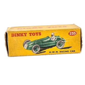 Dinky Toys 235 HWM Coche de Carreras Caja Verde Embalaje Vintage Original Diecast Modelo. - Imagen 1 de 16