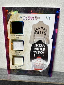 2022 Leaf In the Game Used Sports ALI, TYSON, HOLMES, Triple Relic 7/8 - Picture 1 of 7