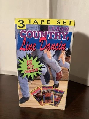 Learn Country Line Dancin (VHS 3 Tape Set, Volumes 1, 5 & 6) Hot Dances - Image 1 of 4
