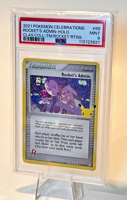Pokemon Rocket's Admin Holo #86/109 Celebrations 25th Anniversary PSA 9 - Image 1 of 3