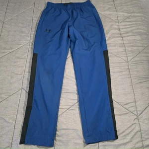 Pantalones deportivos Under Armour para hombre medianos azules cortavientos sueltos - Imagen 1 de 12