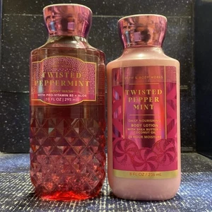 2er Set - Bath & Body Works Twisted Peppermint Bodylotion und Duschgel - Bild 1 von 2