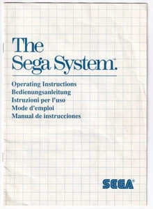 The Sega Master System Console Instructions Manual ONLY Insert Authentic - Picture 1 of 2