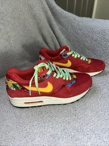 NIKE Shoes Womens Size 9 Air Max Red Hawaiian Aloha Pack 528898-602 Sneakers - Picture 1 of 17
