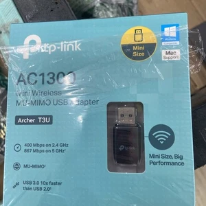 TP-Link AC1300 USB WiFi Adapter (Archer T3U) - 2.4G/5G Dual Band Wireless - Bild 1 von 1