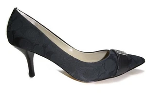 Coach Zuma 12CM/Semi Mat Calf women's Pump shoes, Black 9.5 M - Picture 1 of 5