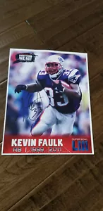 2019 KEVIN FAULK SIGNED AUTO PHOTO NEW ENGLAND PATRIOTS LSU HOF SUPER BOWL 53 - Picture 1 of 1