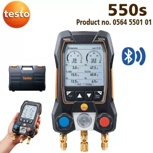 Testo 550s Smart Digital Manifold Wired Clamp Temperature Probes 0564 5501 01 - Picture 1 of 11
