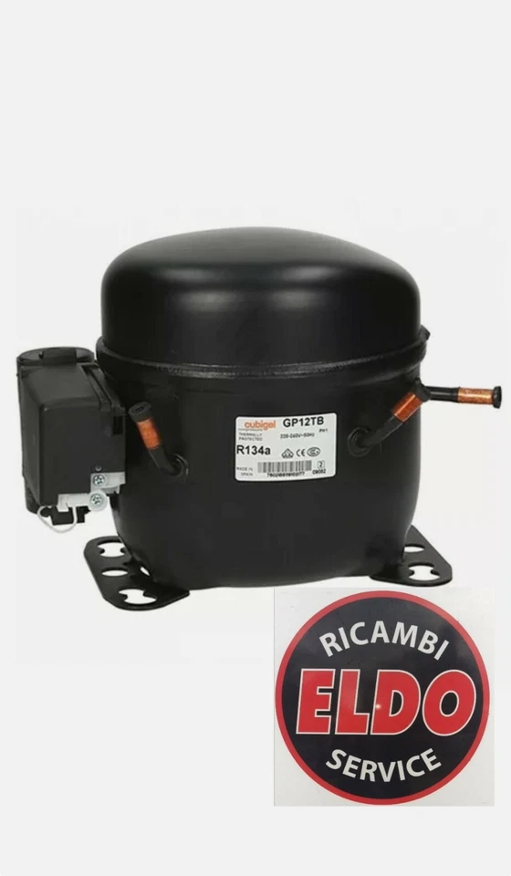 COMPRESSORE CUBIGEL PER FRIGORIFERO GAS R134A GP12TB 1/3 12CC