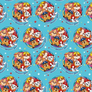 paw patrol wrapping paper pink