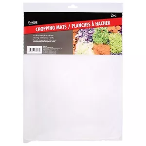 2 Pack Chopping Mats Flexible 14x11 Large Dishwasher Safe Kitchen Cutting Boards - Picture 1 of 8