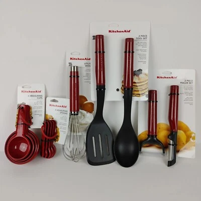 Kitchenaid Measuring Cups / Spoons & Whisk & Peelers & Tool Set HERA Empire Red - Image 1 of 4