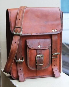 New Stylish Men Genuine Leather Satchel Shoulder Messenger Strap Sling Bag - Picture 1 of 4