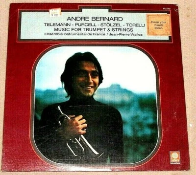 Andre Bernard Telemann-Purcell et al Music for Trumpet & Strings 1973 Sealed LP - Image 1 of 4