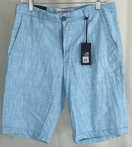 PD&C Unisex Bermuda Shorts Blue 32x11 - Picture 1 of 6