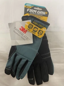 Firm Grip Women's Medium Winter Utility Gloves with Thinsulate Liner, Blue/blk - Picture 1 of 3